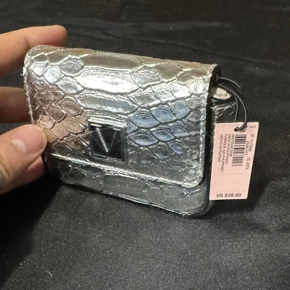 Silver‎ Victoria's Secret mini wallet NWT